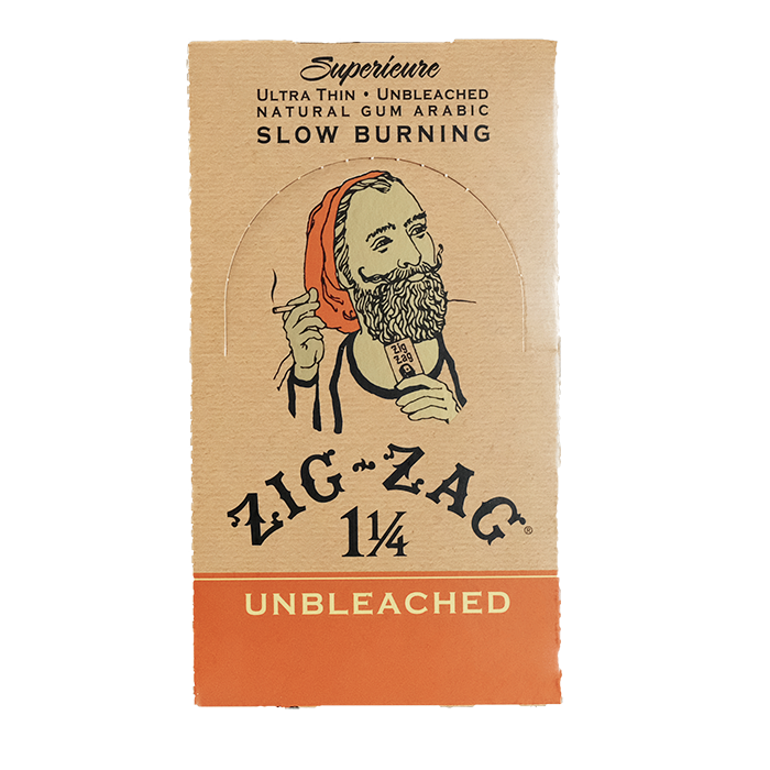 ZIG ZAG UNBLEACHED BROWN 11/4 (24 CT)-1540