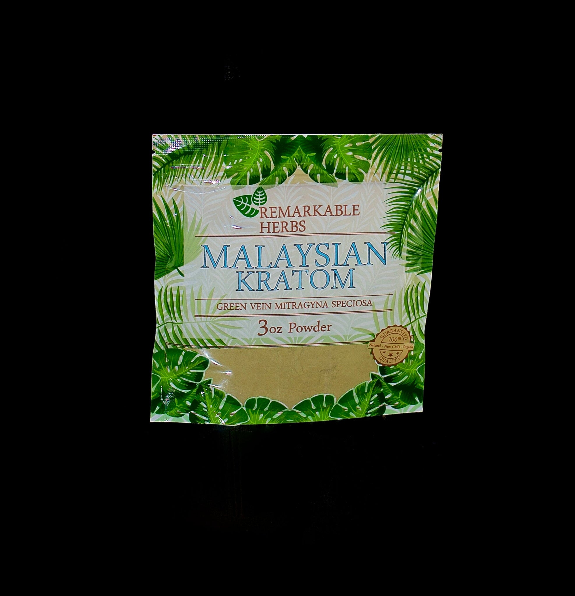 OPMS REMARKABLE HERBS MAENG DA,MALAYSIAN,THAI,INDO,BALI,VIETNAM GREEN VEIN 3OZ POWDER-1134