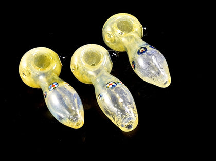 Yellow & Fumed Hand Blown Glass Pipe | Glass Pipe | Outer Limit Sales-1526