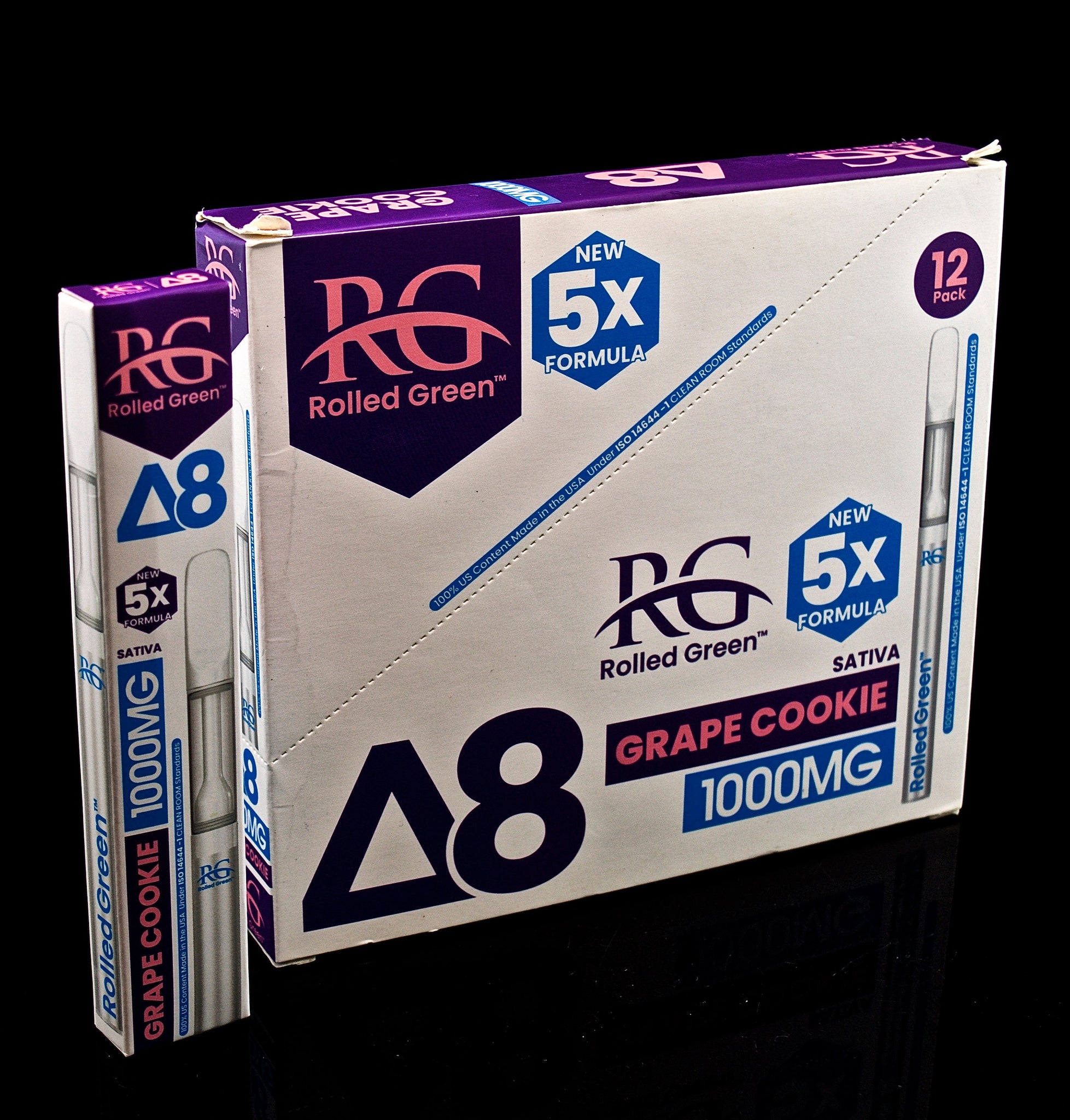 Rolled Green New 5x Formula 1000 mg Sativa- 9000