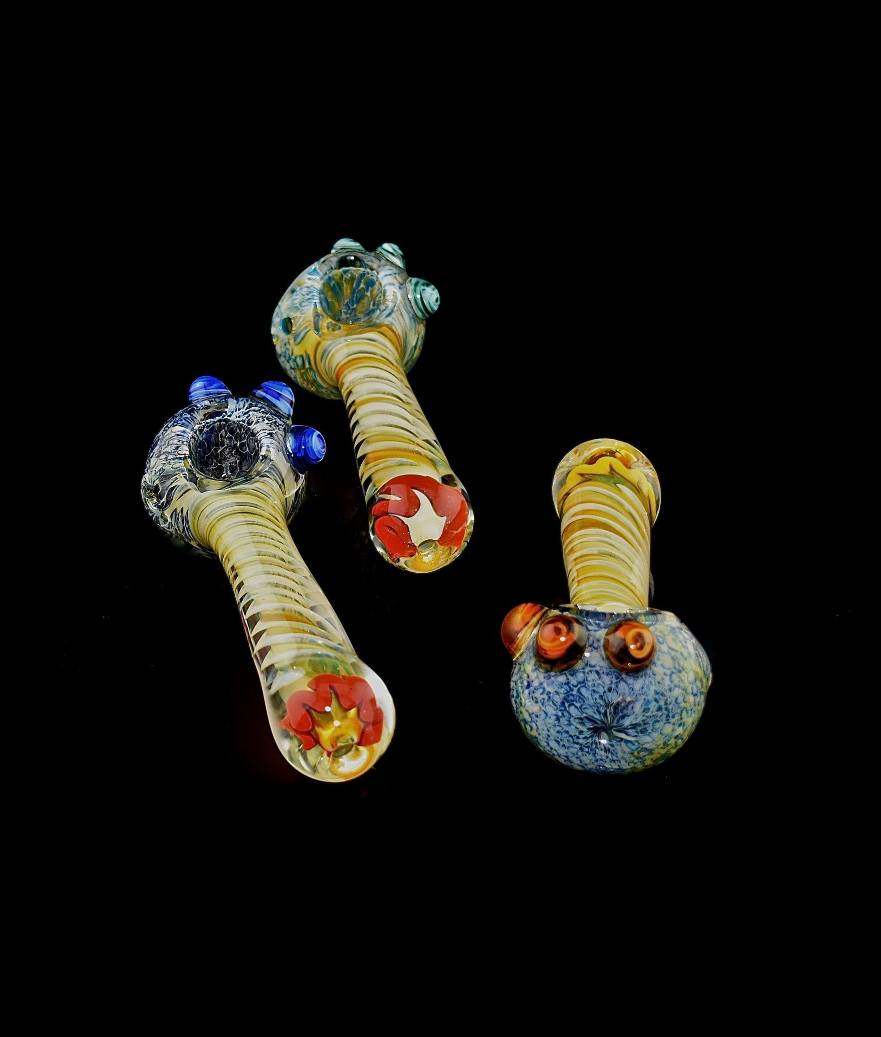 4.5" Frit Smoking Glass Pipe | Outer Limit Sales-189