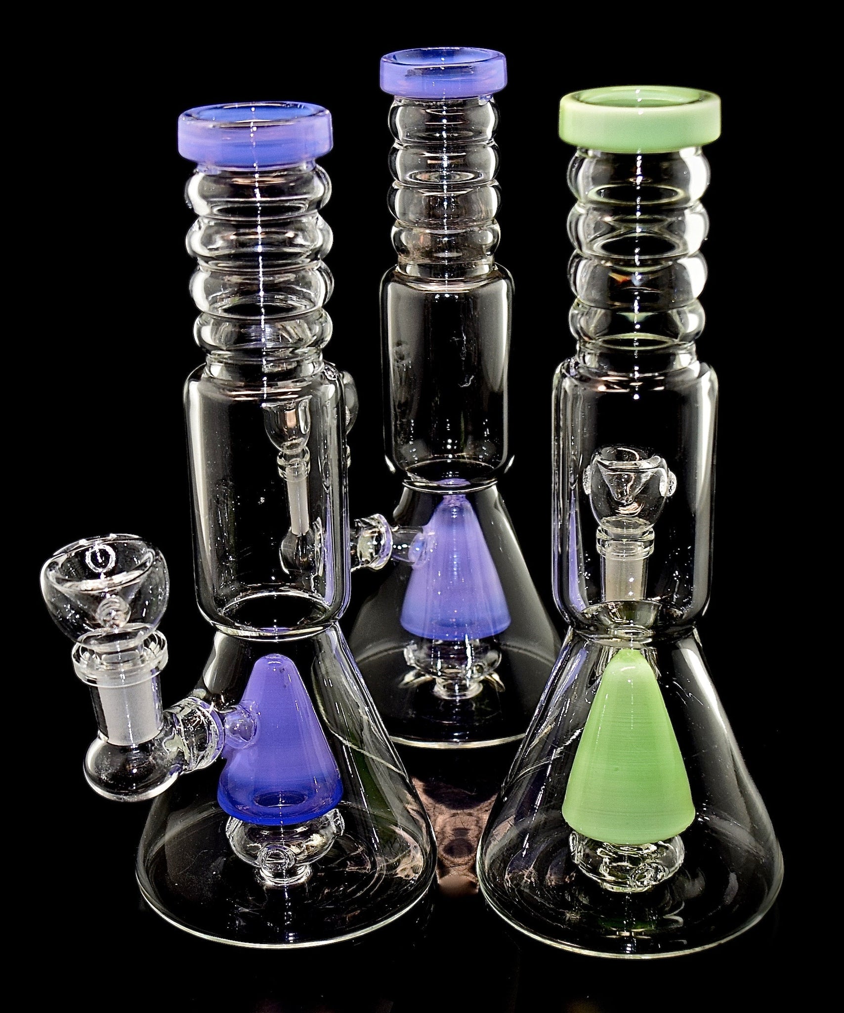 10" Slim Color Smoking Glass Water Pipe -2017