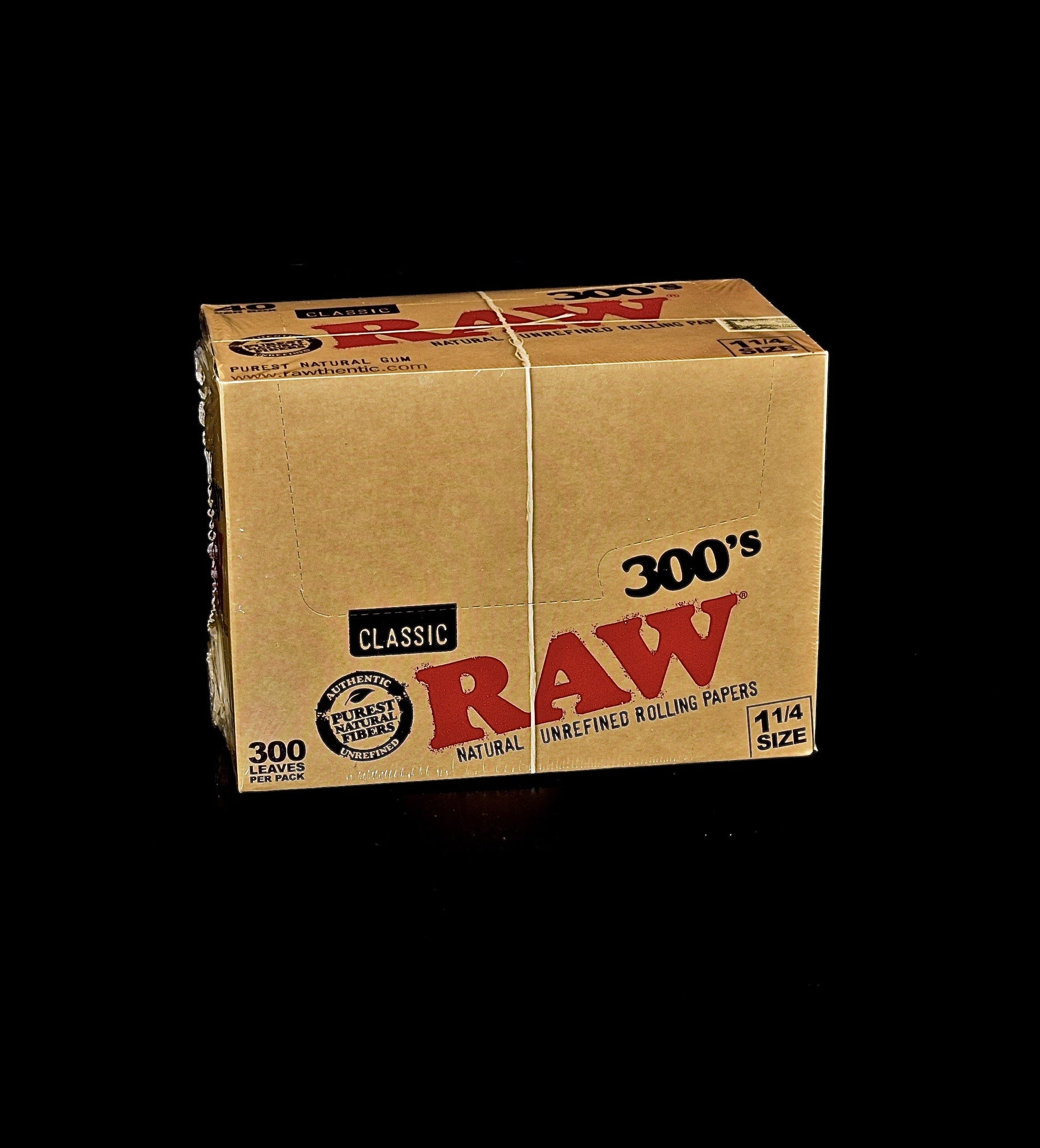 Raw Classic 300's 1 1/4" Rolling Paper (40 ct.)-1202