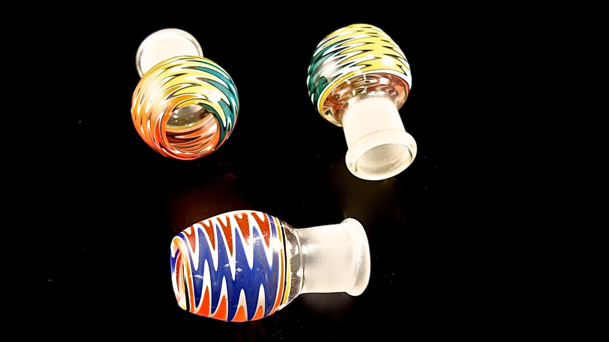 Reversible  Squiggle Glass Dome | Bowl | Outer Limit Sales-1249