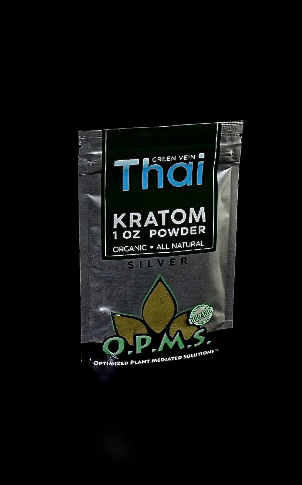 OPMS GREEN VEIN MALAY,MALAYSIAN,MAENGA DA,BALI,VIETNAM SILVER 1OZ ORGANIC POWDER-1133