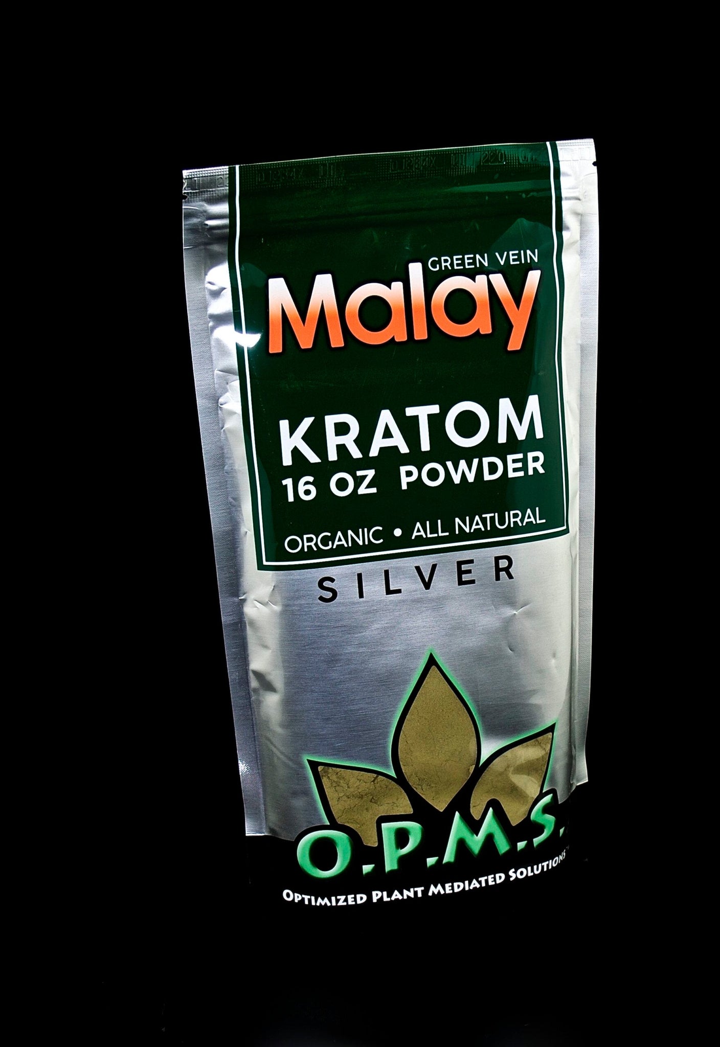 OPMS GREEN VEIN MAENGDA,MALAYSIAN,MAENG DA,THAI,INDO,BALI,VIETNAM SILVER 16OZ ORGANIC POWDER-1132