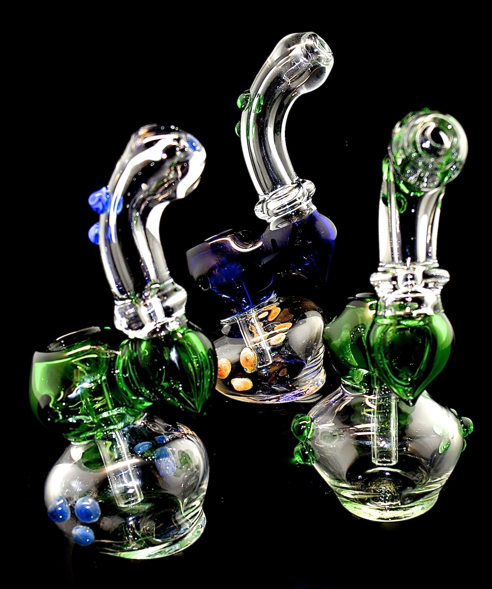 6" Sherlock Smoking Glass Pipe - Outer Limit Sales -1986