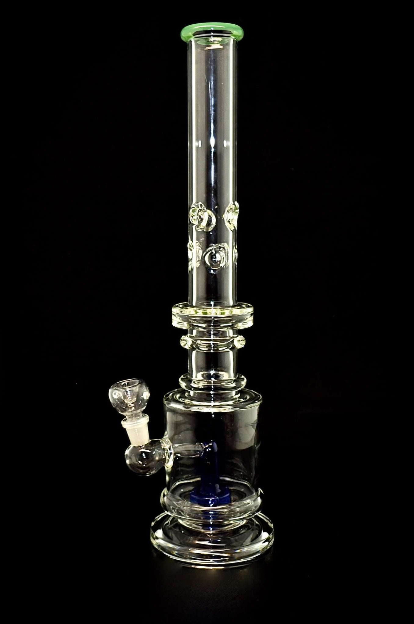 14" Stainless with new perc super fancy style 2023 glass water pipe-Outer Limit Sales-44