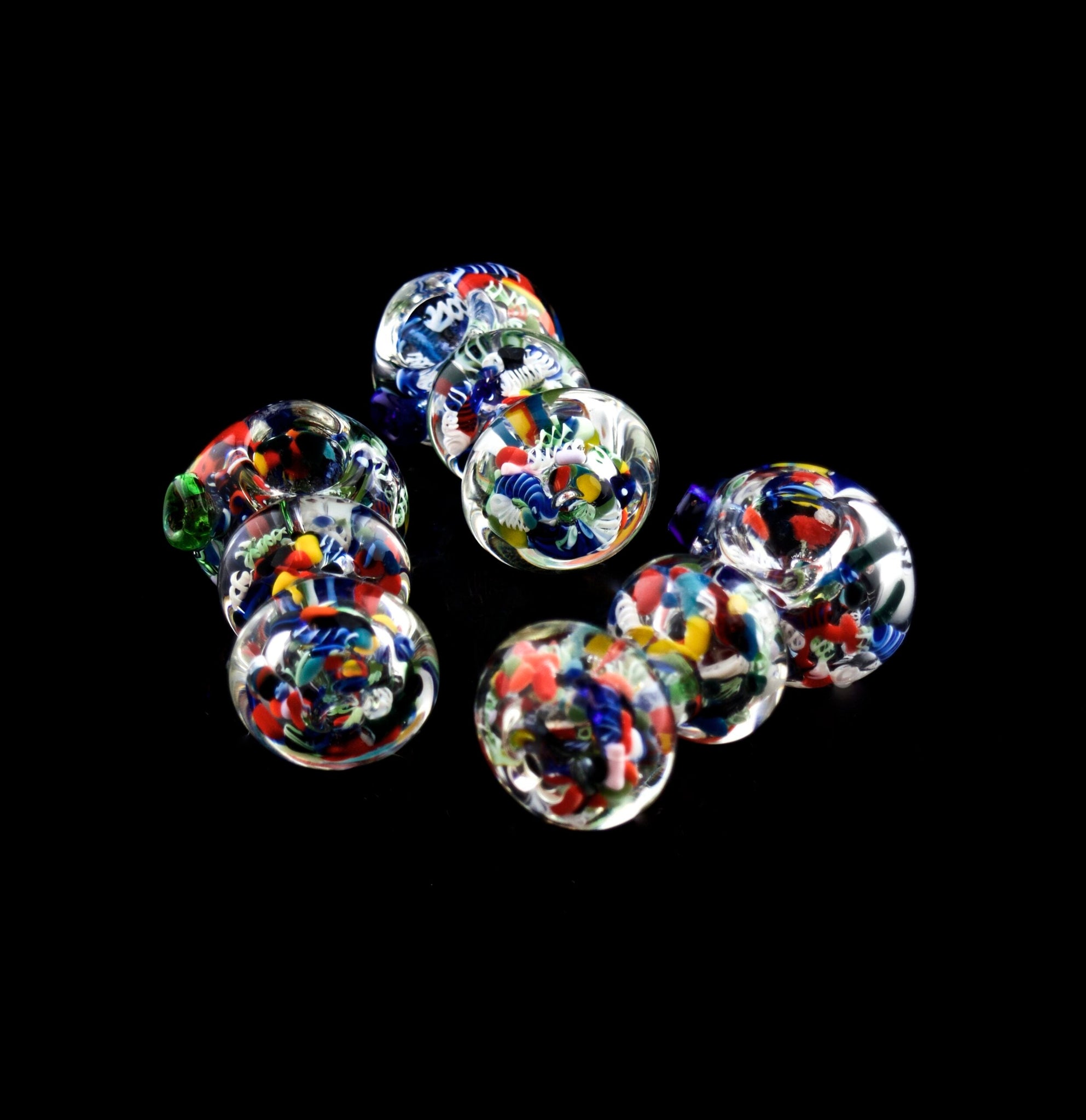 3.5" Color Changing Rasta Glass Pipe, Clear Glass Smoking Pipe, Glass Hand Pipe -132