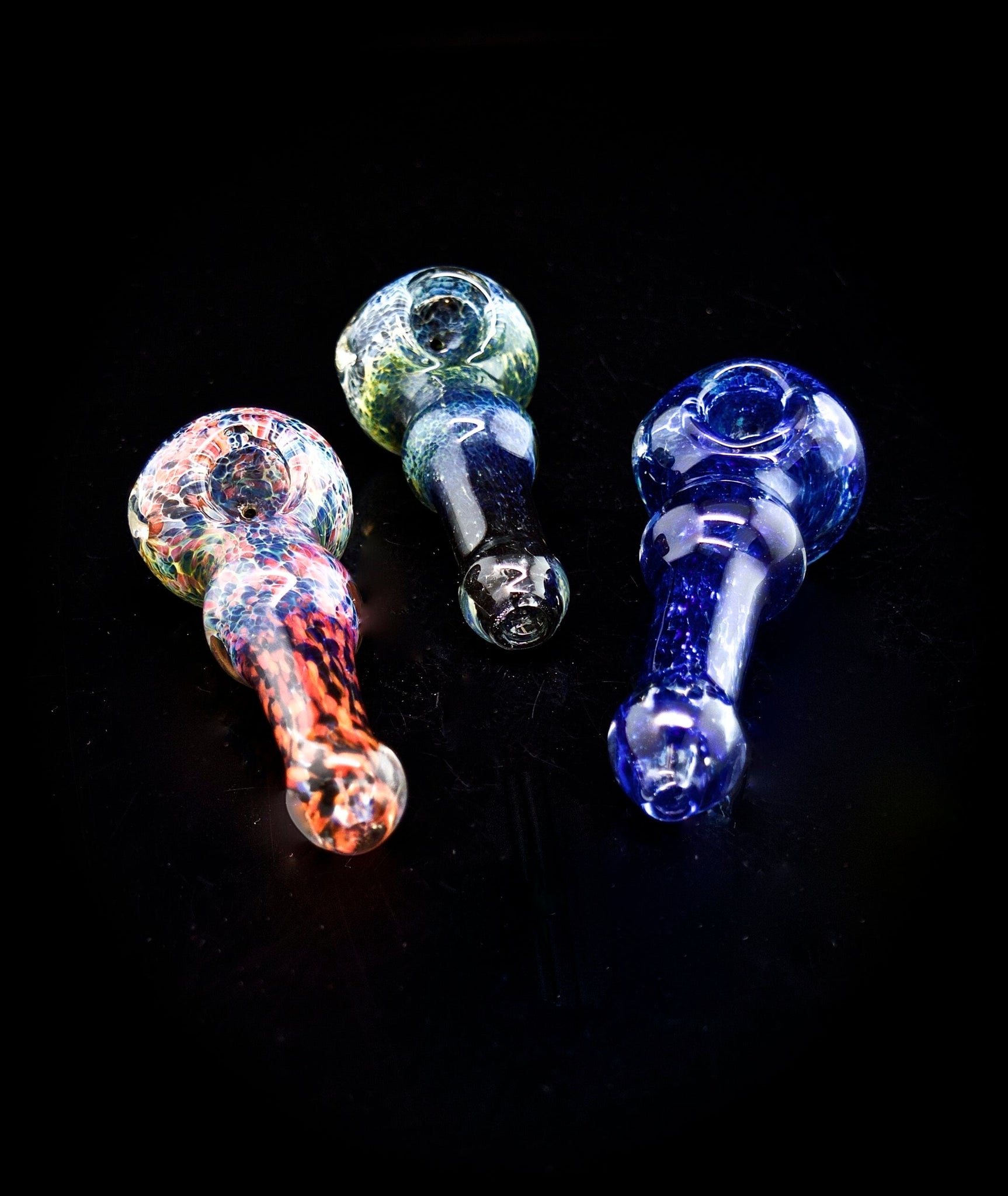 4" Frit smoking glass pipe | Outer Limit Sales-148