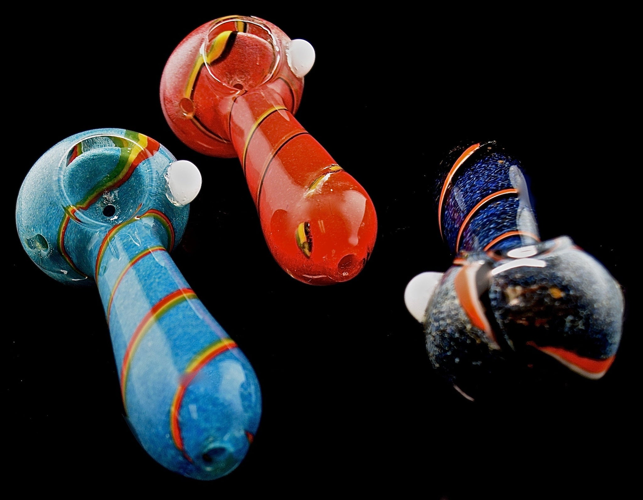 3" Frit Glass Pipe | Outer Limit Sales -1893