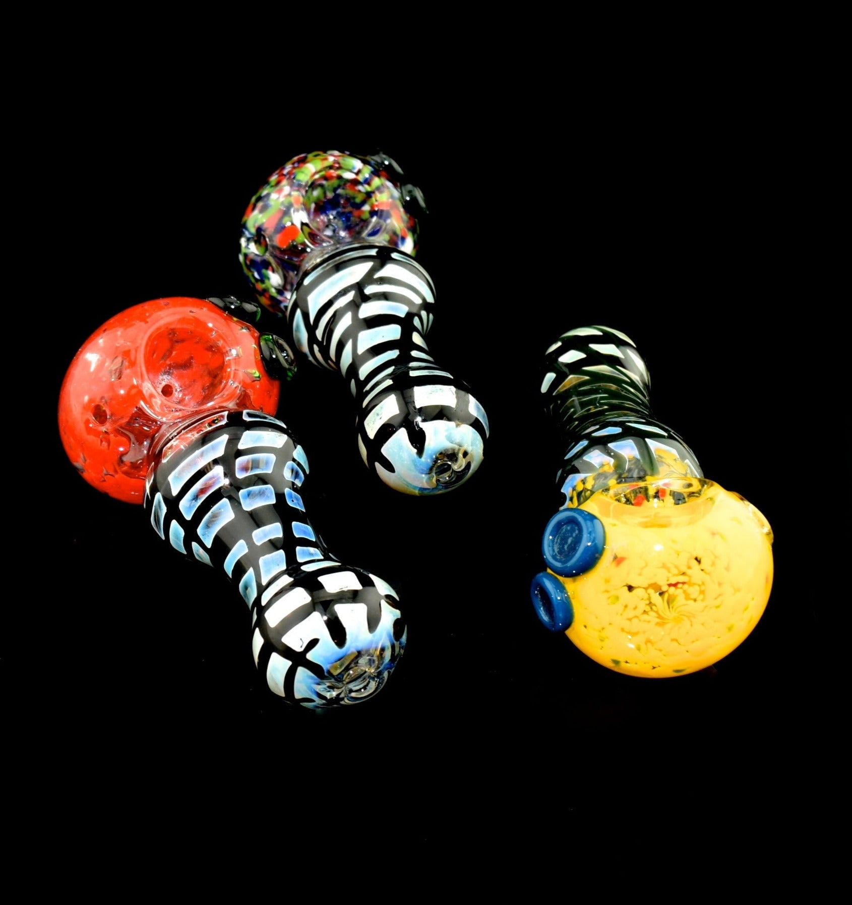 4.5" Fancy Frit Smoking Glass Pipe | Outer Limit Sales-187