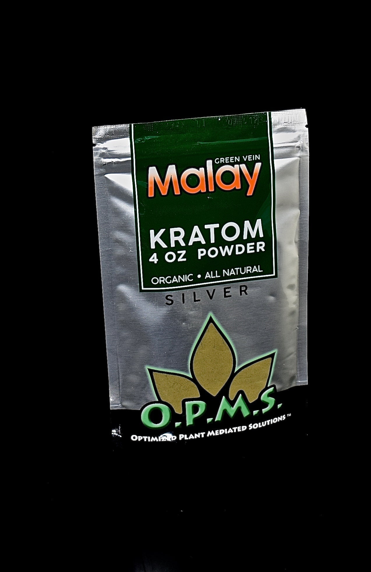 OPMS SILVER KRATOM POWDER 4oz,Malaysian,Maeng Da,Thai,Indo,Bali,Vietnam-1137