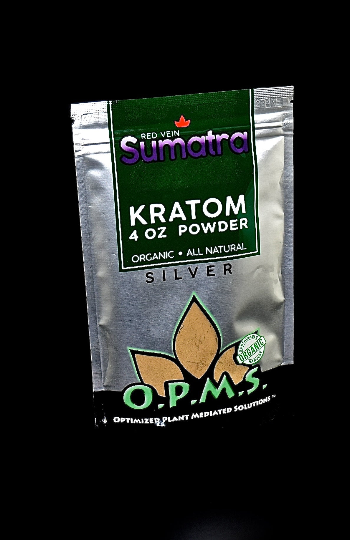 OPMS SILVER KRATOM POWDER 4oz,Malaysian,Maeng Da,Thai,Indo,Bali,Vietnam-1137