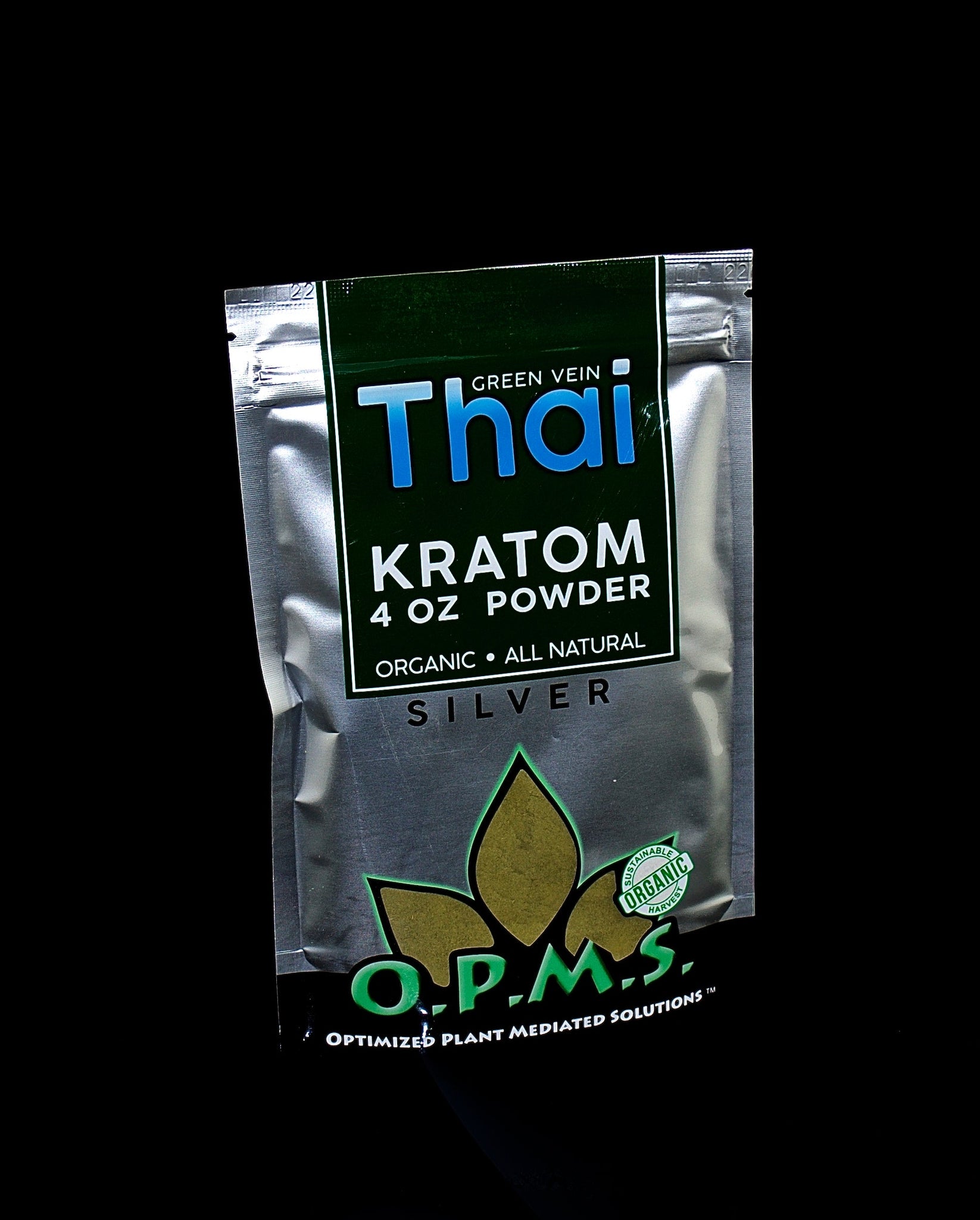 OPMS SILVER KRATOM POWDER 4oz,Malaysian,Maeng Da,Thai,Indo,Bali,Vietnam-1137