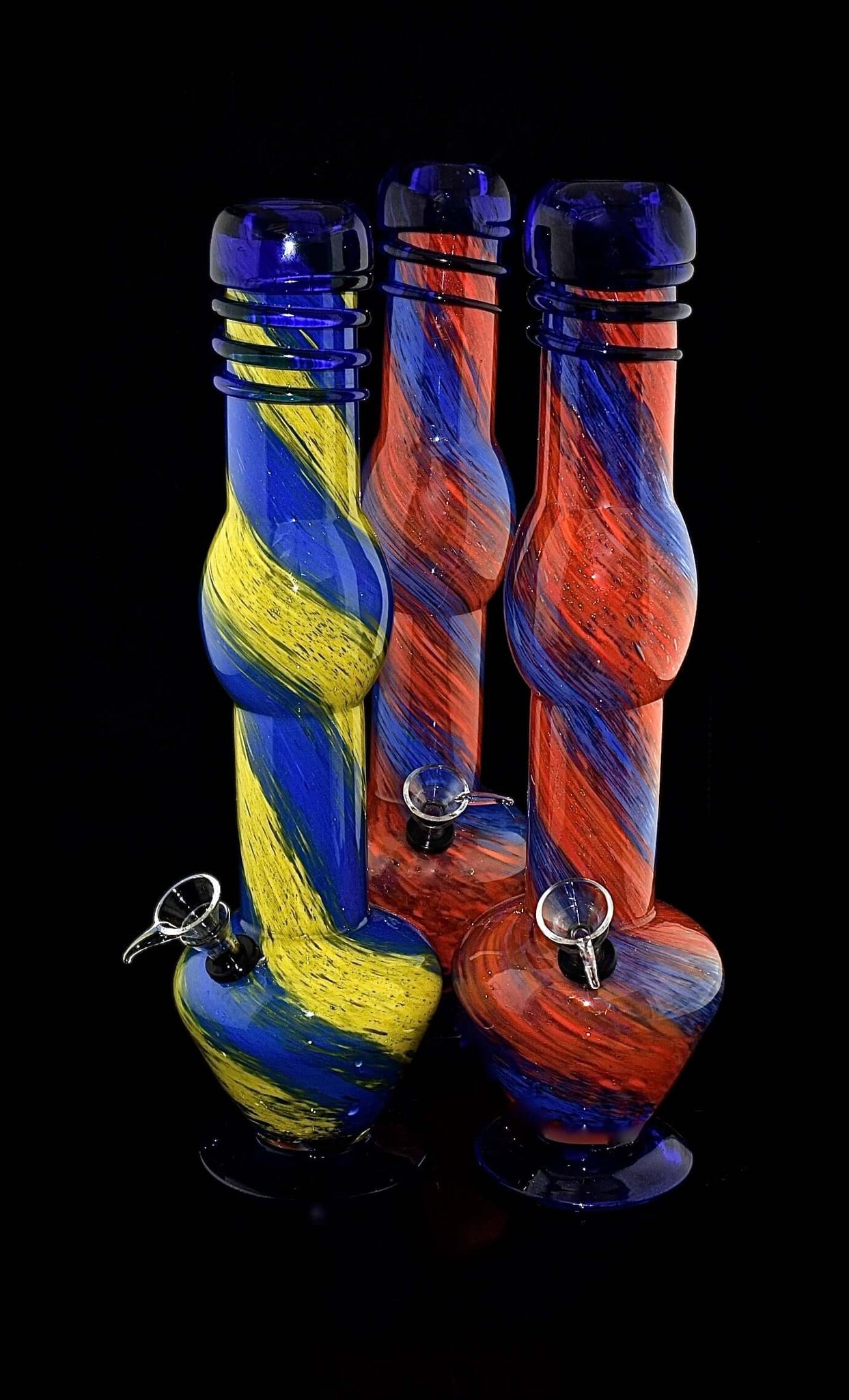 14" Colorful Soft Glass Water Pipe | Outer Limit Sales -39