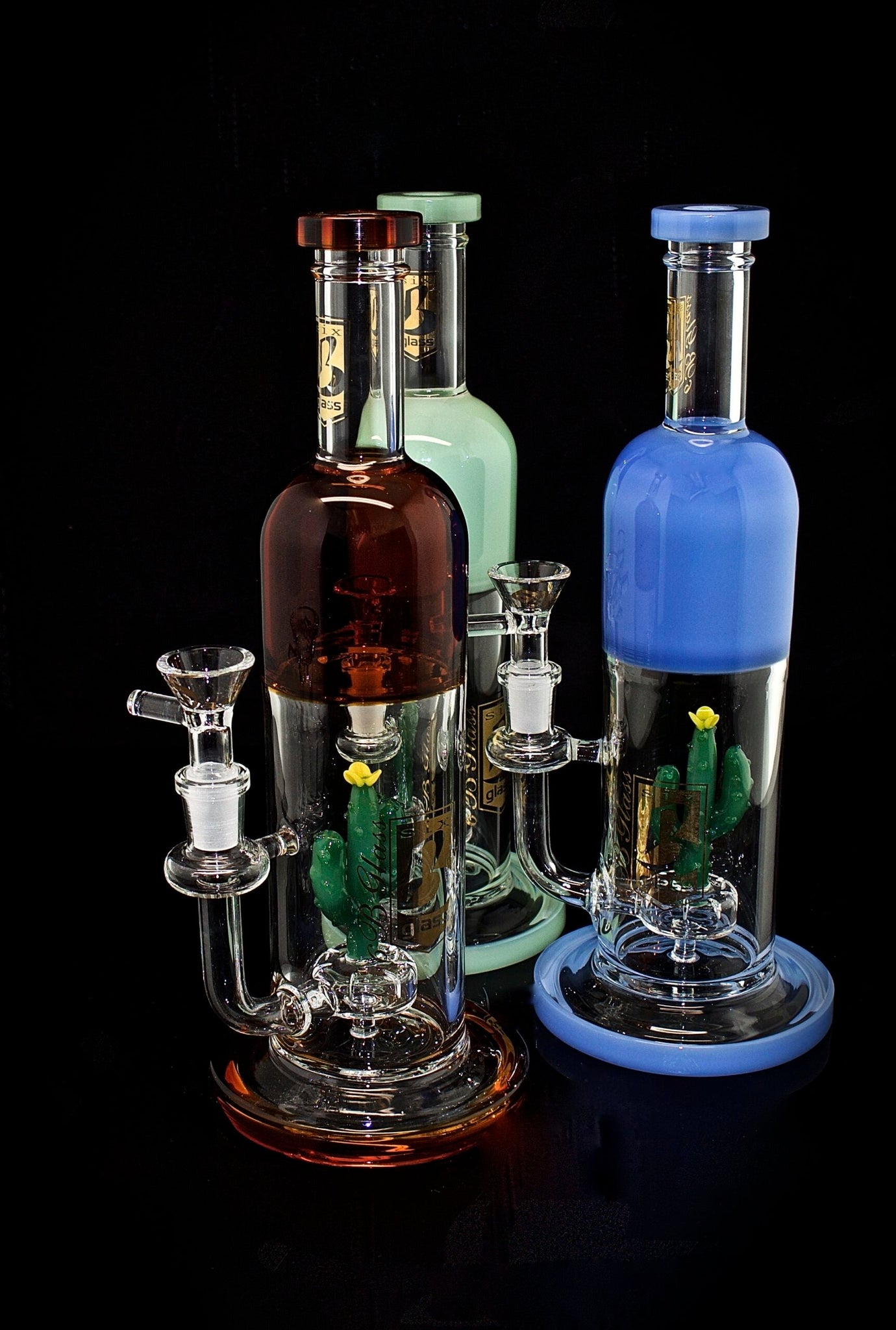 6B GLASS - 12" Water Pipe with  stylist and Fish Perc | Outer Limit Sales-2020B86