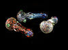4" Colorful Fumed Psychedelic Hand Glass Pipe 120g | Outer Limit Sales - 1614