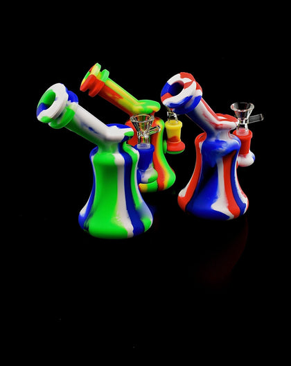 6.5 inch Multi Color Hookah Silicone Water Pipe Bong US Outer Limit Sales-223
