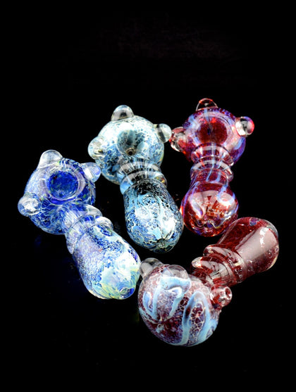 Multicolor Color Changing Striped Glass Pipe