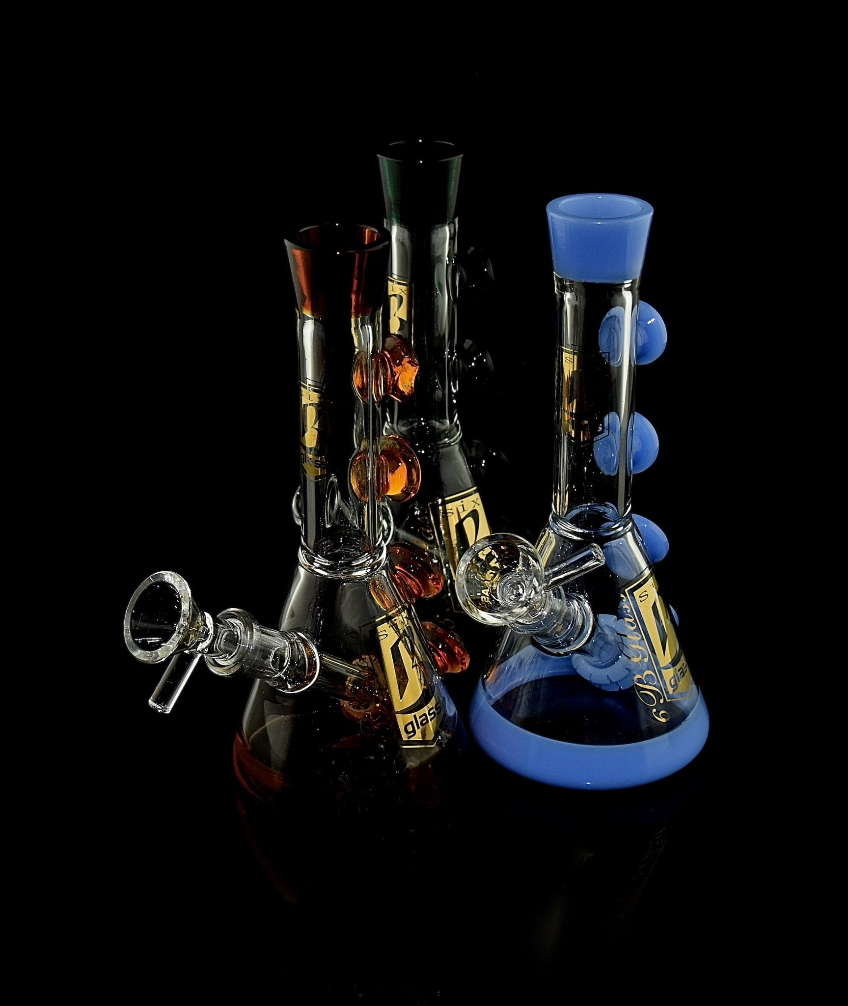 6B GLASS - Glass Bong Glass Pipes Smoking Bongs Mini Oil Rigs Bubbler Inline Percolator Water Pipe -628