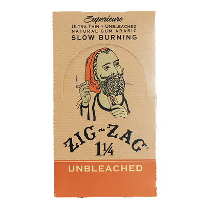 ZIG ZAG UNBLEACHED BROWN 11/4 (24 CT)-1540