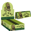 ZIG ZAG Ultra Thin Organic Hemp Rolling Paper RYO 1 1/4 Full Box-1538