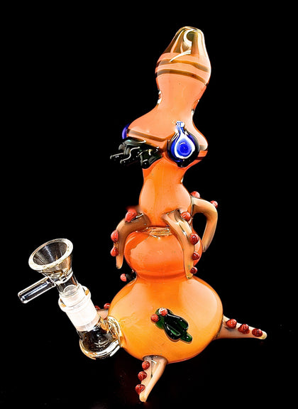 Smoking Bubbler Fancy Style With Beautiful decoration Smoking Glass Pipe only For Outer Limit Sales -2020