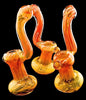 7" Gold Flaming Sherlock Smoking Bubblers - 1994