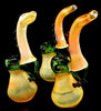 Gold Fumed Glass Sherlock Bubbler | Outer Limit Sales - 1938