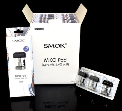 SMOK MICO Replacement Pods - 3 Pack - 1.4ohm MICO Ceramic Pod | Outer Limit Sales - 1717