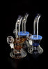 2023 Two Functions Disc Glass Bubbler Bent Neck Glass Water Bongs With Honeycomb And Whirl Perc Smoking Water Pipe With Full Attachment -123