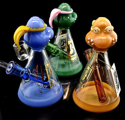 Skull /Face Outer Limit Sales Water Pipe -6b Glass -2022B41