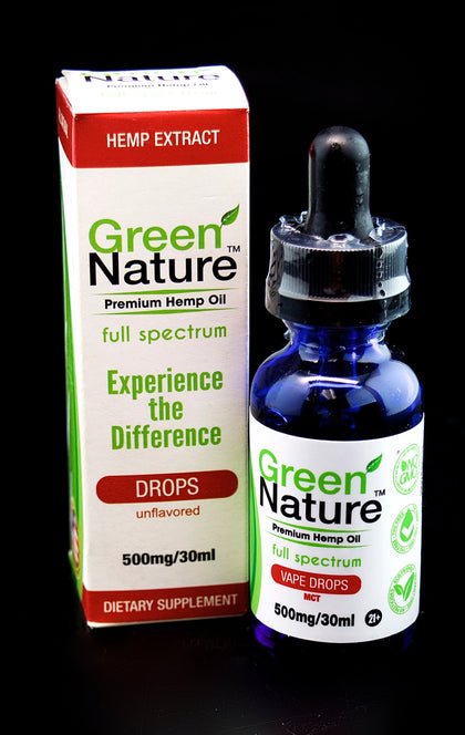 Hemp Drops 500mg-hemp Drops 1000mg Green Nature -744