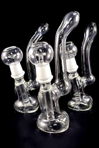 Clear Nail Oil Rig Glass Pipe | US Made | Outer Limit Sales-446