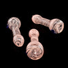 Pink Glass Chillum Pipes - Outer Limit Sales-1158