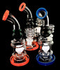 7" Bent  Smoking Glass Water Pipe | Outer Limit Sales - 1990