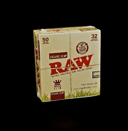 Raw Classic King Size Slim Rolling Paper - 50 Packs/Display