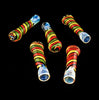 Rasta Color Hand Glass Chillum Pipee-1196