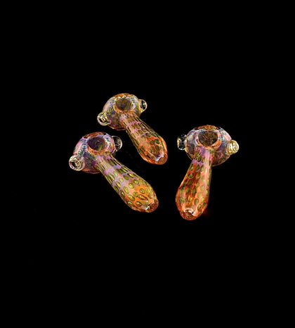 2021 Gold Flaming Heavy Super Fancy Smoking Glass Pipe