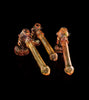 Outer Limit Sales - Gold Flaming Hammer Bubbler -1489