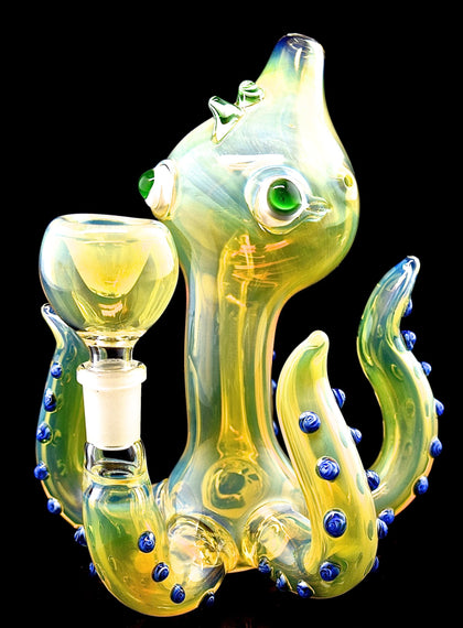 Octopus Style Smoking Glass Water Pipe Glass Bubbler -1960