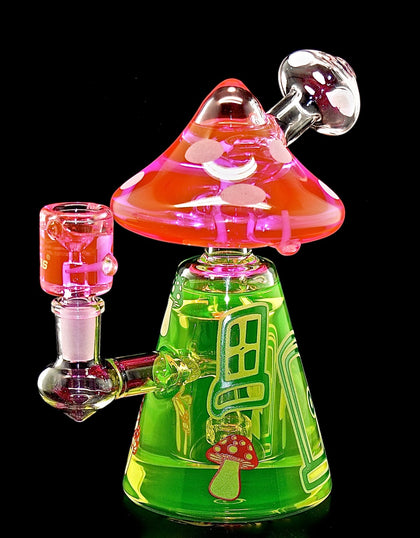 Mushroom Liquid High Quality Smoking Glass Water Pipe - 2023B33