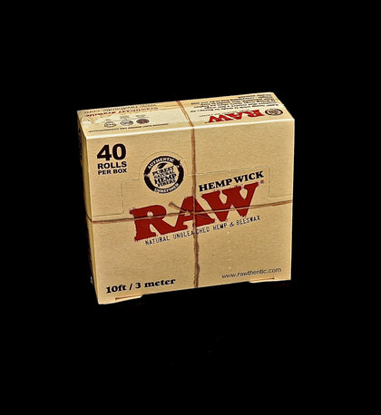 Raw Hemp Wick 10 feet 40 count