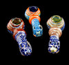 Hand Smoking Glass Pipe Mouth Colorful -1758