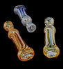 Color Changing Rasta Striped Glass Chillum -1886