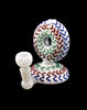 4" Donut Glass Pipe Smoking Bubbler | Outer Limit Sales-145