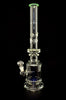 14" Stainless with new perc super fancy style 2023 glass water pipe-Outer Limit Sales-44