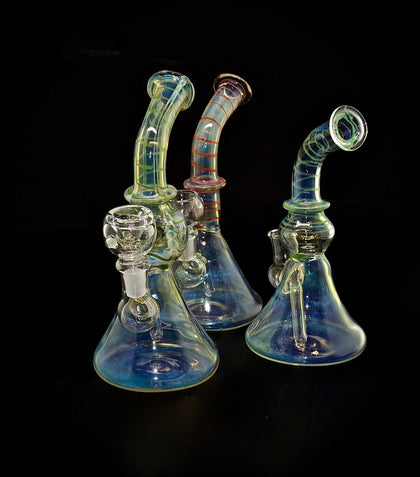 Bent Color Change Glass Water Pipe-Outer Limit Sales-354