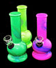 6" MULTI COLOR CUT DESIGN MINI GLASS WATER PIPE-1752